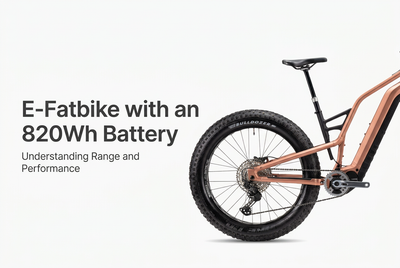 Copper Silverback SilverRider Fat with E-Fatbike with an 820Wh Battery title overlay.