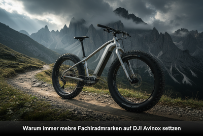 Silverback Elektro-Mountainbike auf dramatischem Alpentrail — Warum immer mehr Fahrradmarken auf DJI Avinox setzen