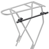 KLICKfix Xtra Rail rack strut mounted on bike rack – black aluminium