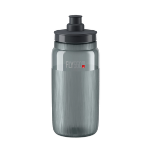Elite Fly Tex Fahrrad-Trinkflasche 550ml – Rauchgrau Transparent