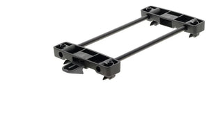 XLC BA-X23 adapter plate designed for Racktime luggage carriers, fits 5-in-1 bags.