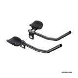 Black Vision Trimax JS-Bend Clip-On Aerobars, adjustable for comfort in road racing.