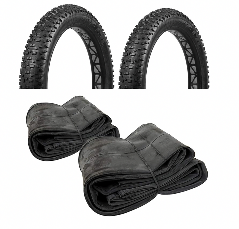 2 Vee Tire Bulldozer Reifen TLR 26x4.7 + 2 Fatbike Schläuche bis 4.8'' Combo