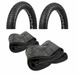 2 Vee Tire Bulldozer Reifen TLR 26x4.7 + 2 Fatbike Schläuche bis 4.8'' Combo