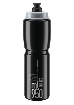 Elite Trinkflasche Jet 950ml, schwarz/grau, Polyethylen 