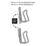 M-WAVE Flaschenhalter  Ada Slide Adapter für Flaschenhalter M-WAVE Ada