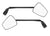 Zéfal Fahrradspiegel Espion Z56 links, sw, 22x23,5x4,2cm, verchr. ABS