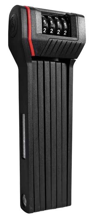 Trelock Faltschloss FS 280 TWO.GO CODE 100cm, 2,5mm, sw, mit Halter