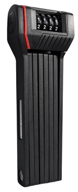 Trelock Faltschloss FS 280 TWO.GO CODE 100cm, 2,5mm, sw, mit Halter