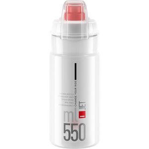 Elite Trinkflasche Jet Plus 550ml, klar/rot, Polyethylen 