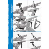 M-Wave QRIR Extender Lampenhalter, CNC-gefrästes Aluminium, schwarz, kompatib...
