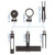 M-Wave QRIR Extender Lampenhalter, CNC-gefrästes Aluminium, schwarz, kompatib...