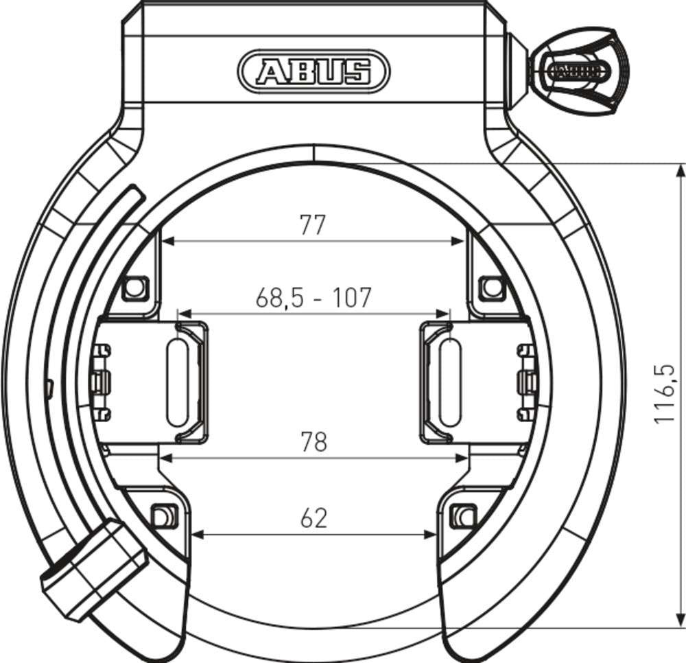 Abus Granit   Rahmenschloss   X-Plus 6950M R AM - Sicherheitslevel 10 3
