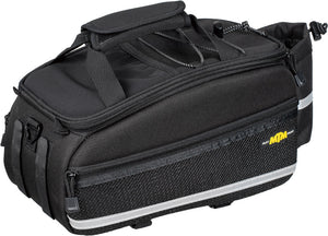 Topeak MTM TrunkBag EX, a rear rack bag designed for cyclists to store essentials securely.