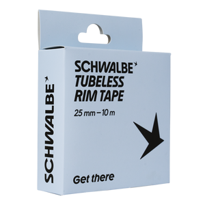 Schwalbe Tubeless Rim Tape – 25 mm, ideal for high-pressure stability in tubeless wheels.