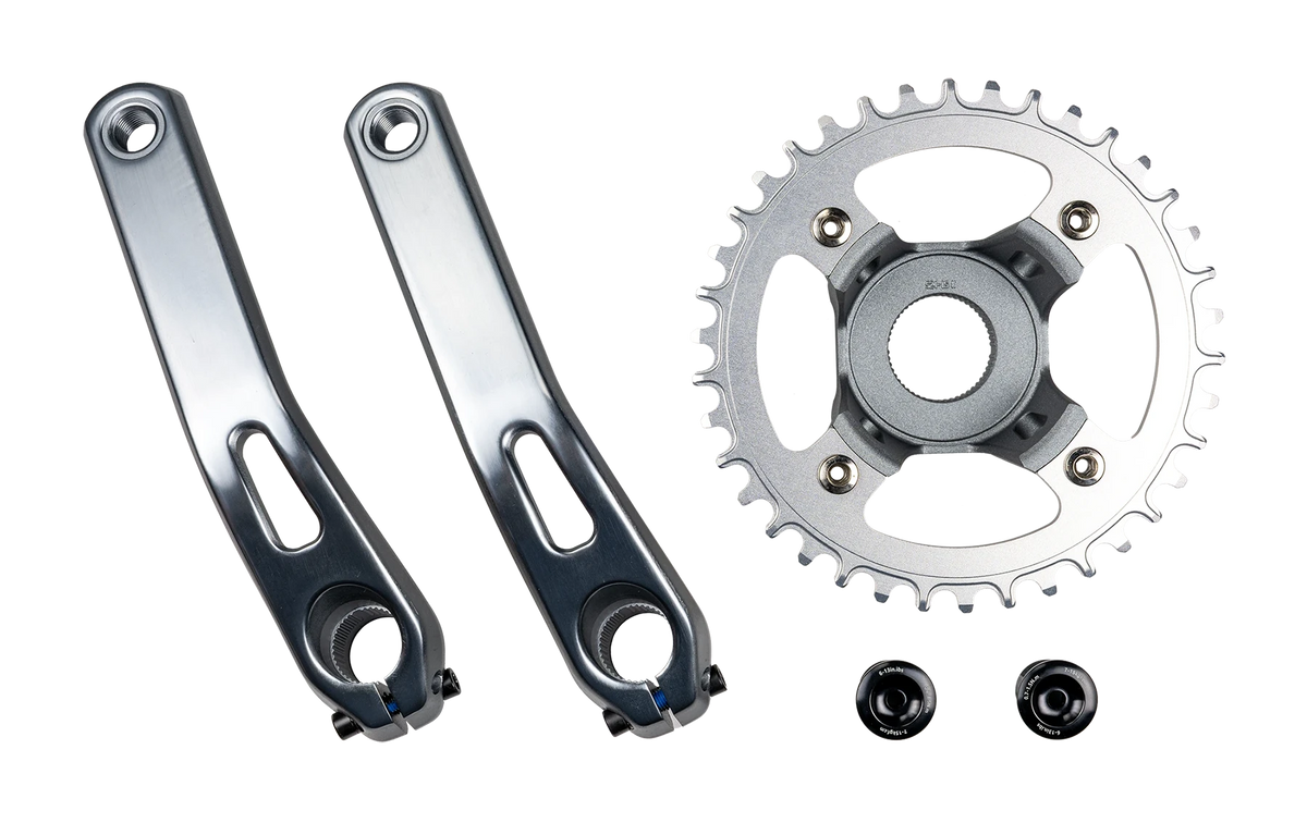 Juego de bielas Silverback Fat E-Bike | Transmisión 1x, compatible con Shimano STEPS 2