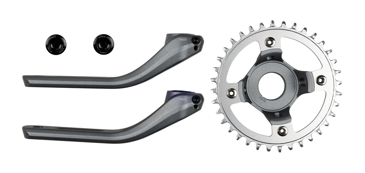 Juego de bielas Silverback Fat E-Bike | Transmisión 1x, compatible con Shimano STEPS 1