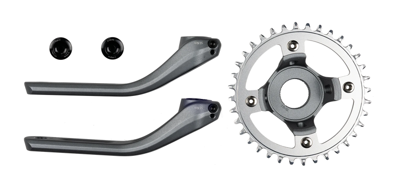 Juego de bielas Silverback Fat E-Bike | Transmisión 1x, compatible con Shimano STEPS