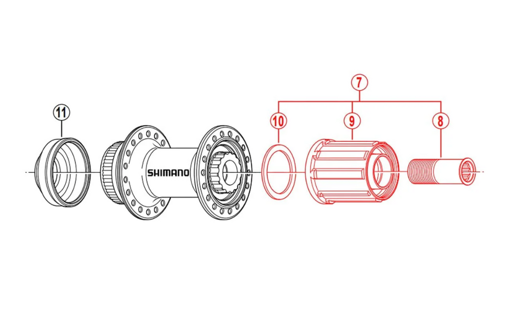Shimano Freewheel Y3TE98040 for FH-RM35 for 8,9 and 10 speed