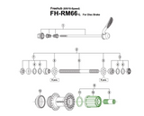 Shimano Freewheel Y3TD98050 for 8-to 11-speed RM66, RM70, M3050, T3000
