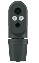 SKS Pump Head AV/DV/SV MV Easy – front view, dark grey, multi-valve openings visible