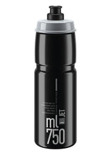 Elite Jet Cycling Water Bottle 750ml – Black/Grey