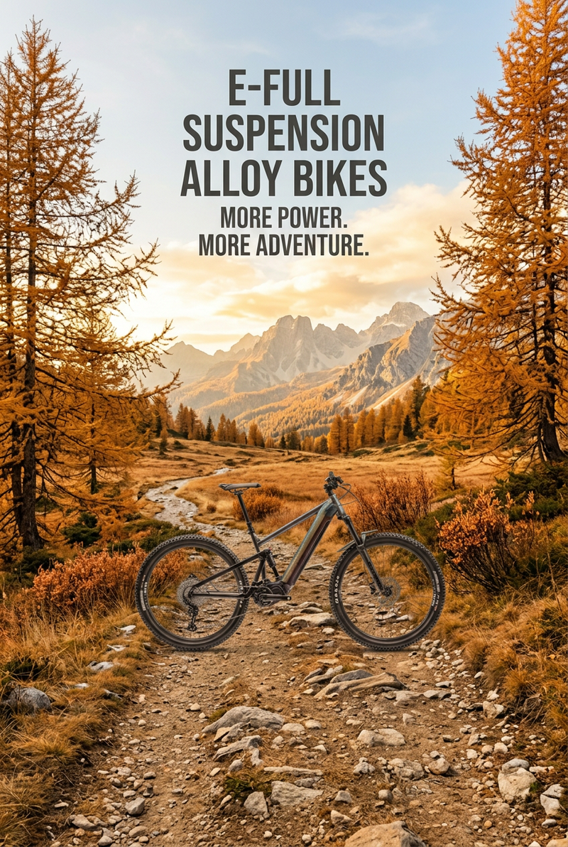  Explore Alloy Electric Full-Suspension Bikes