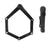 AXA Fold 85cm bike lock in black, showcasing design and mounting options.
