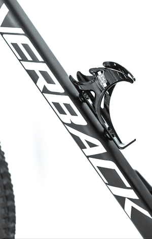 B2BF Bottle Cage CL-092 holding a 750ml bottle on a bike, showcasing its lightweight and flexible design