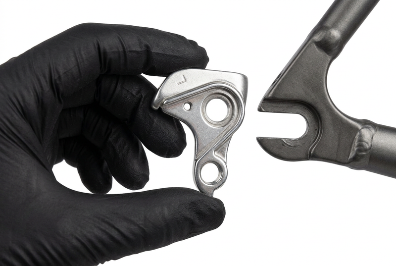 Hanger 37 maintenance preview beside a bicycle dropout
