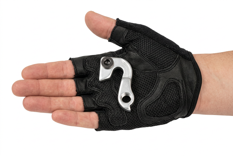 Hanger 39 resting in a cyclist’s palm
