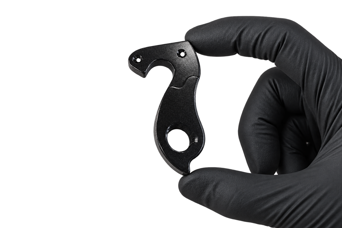 Hanger 7 held between fingertips 3