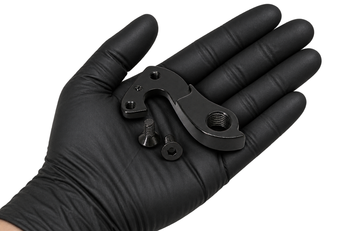 Hanger 9 and screws in an overhead palm view 2