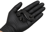Hanger 9 and screws in an overhead palm view 2