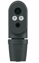 SKS Pump Head AV/DV/SV MV Easy – front view, dark grey, multi-valve openings visible