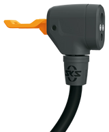 SKS Pump Head AV/DV/SV MV Easy – side view with orange locking lever and hose connection