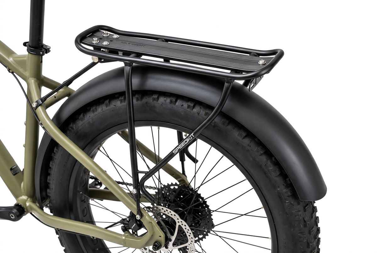 Speedkit rack fitted to a fat bike 1