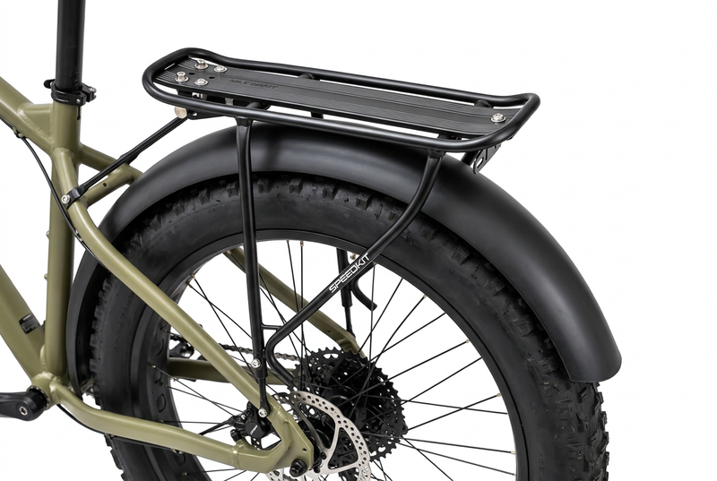 Speedkit rack fitted to a fat bike