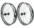 Lifestyle shot of Sunringle Mulefüt 80SL wheelset on a snowy trail, perfect for off-road biking.