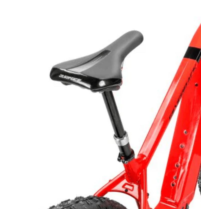 Surface S-ELECTRO COMFORT saddle showcasing anatomical design for e-bike and MTB