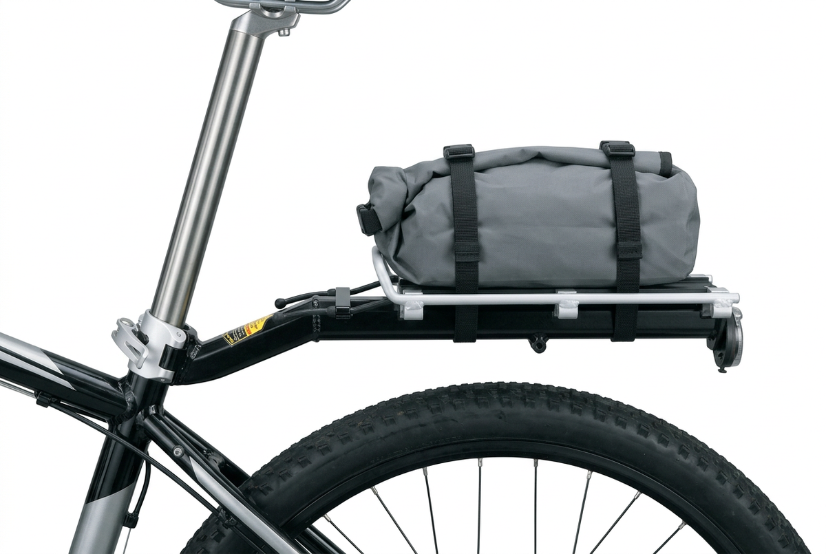 Topeak rack carrying a compact bag 1