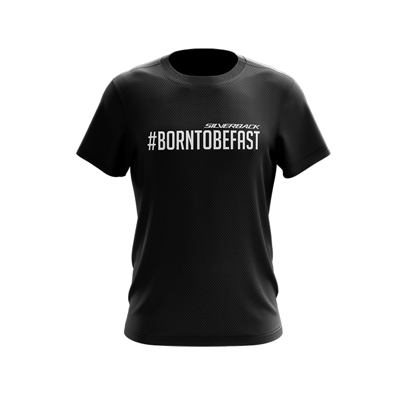 Active Wear Shirt - Casual Wear - cycling - front - BornToBeFast - Silverback bikes