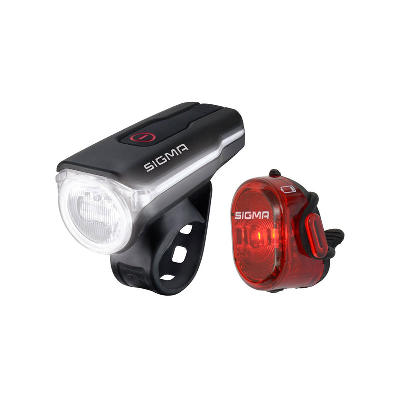 Sigma AURA 60 USB front light showcasing sporty design and high brightness for cyclists 4