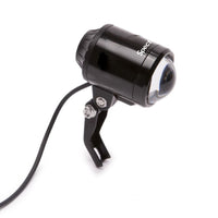 Close-up of the Spectrum Elite 100 headlight showcasing its aluminum construction.