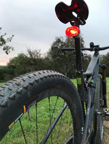 Close-up of Spectrum Star LED with low battery indicator feature visible