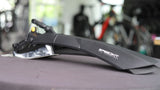 Close-up of Speedkit Mudguard rear quick-release feature, designed for easy installation on seat posts