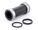 Lifestyle shot of cyclist riding with SRAM DUB bottom bracket, emphasizing smooth power transfer.