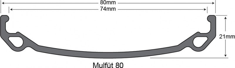 Sunringle Front wheel MULEFUT 80 26 150x15 Blk (V2)