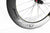 Detailed view of the straight pull spoke pattern on the Surface Elite 80 wheelset